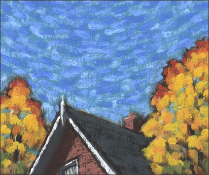 House with Maples
