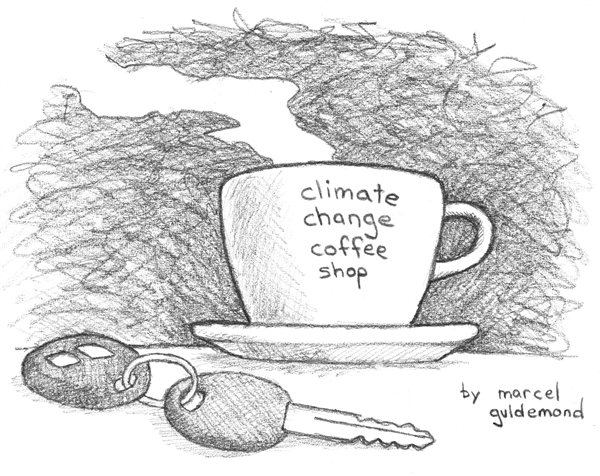 climate change coffee shop 