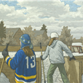 Subs (outdoor hockey) - 
                        H: 16
                          
                        W: 20
                         - 
                        This is a commission that I did in the fall of 2009. It was a Christmas present and apparently it went over really well. I was really pleased with how it turned out, but knowing that the recipient is really happy with it is an even better feeling. 
                        