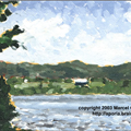Gatineau Across the River - 
                        H: 7
                          
                        W: 5
                         - 
                        Oil on panel. 2003
                        