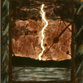 Thunder Storm Nocturne (detail) - 
                        H: 36
                          
                        W: 30
                         - 
                        acrylic on canvas. 2006
                        