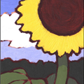 Sunflower - 
                        H: 5
                          
                        W: 4
                         - 
                        The sun is shining and the flower takes it all in.
                        