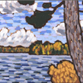 Autumn Pine With Lake - 
                        H: 7
                          
                        W: 9
                         - 
                        
                        
