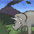 Triceratops - 
                        H: 6
                          
                        W: 6
                         - 
                        mmmm, there is probably some good grass over there!
                        